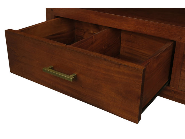 Paris 2 Drawer Entertainment Unit (Mahogany)