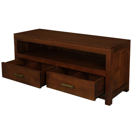Paris 2 Drawer Entertainment Unit (Mahogany)