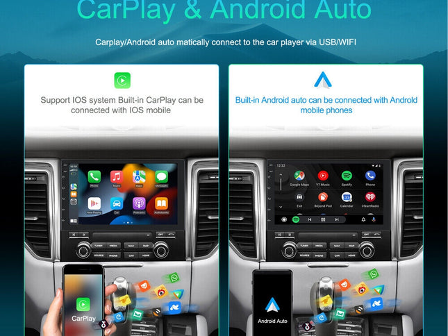 7 inch Car Radio 2 DIN GPS FM RDS WIFI w/ Rear Camera For Android IOS CarPlay AU