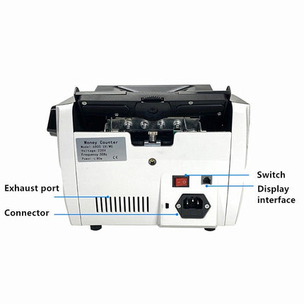 Australian Note Bill Money Cash Counter Machine with Value Count 4" LED Display