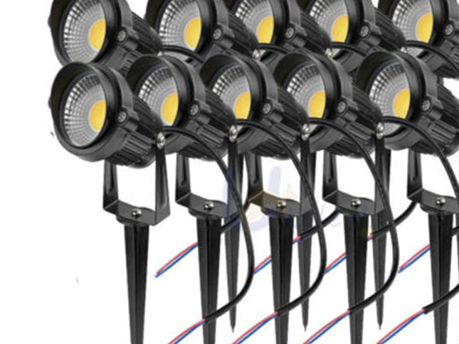 10X 12V LED waterproof Outdoor Garden Spotlights landscape light Lamp Yard Flood