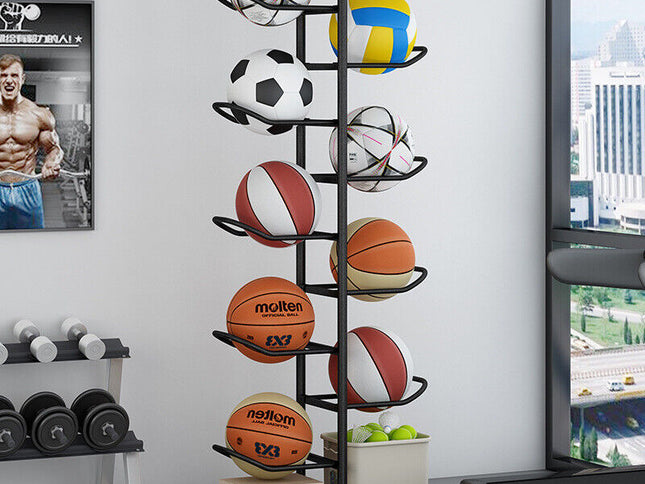 Basketball Soccer Storage Rack Sport Ball Organizer Ball Holder Display Stand