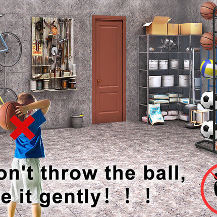 Basketball Soccer Storage Rack Sport Ball Organizer Ball Holder Display Stand
