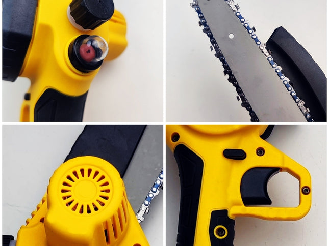 36V 8" Mini Cordless Electric Chainsaw 2XBattery 36V Wood Cutter Rechargeable