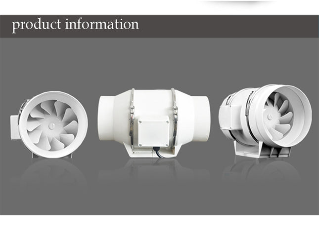 8inch Extractor Fan Duct Hydroponic Inline Exhaust Vent Industrial