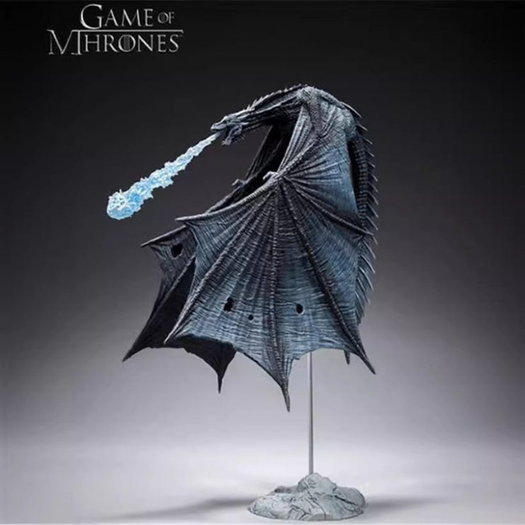 GAME OF THRONES Viserion Ice Dragon Action Figure Statue PVC Toys Boxed Gift