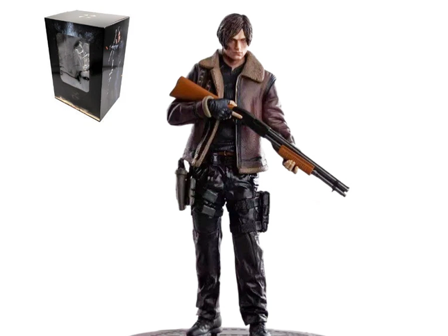 Resident Evil Leon Scott Kennedy Figure Game Model Statue Toy 33cm
