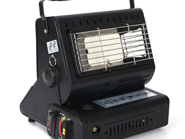 Portable Butane Gas Heater Camping Camp Tent Outdoor Hiking Camper Survival Black