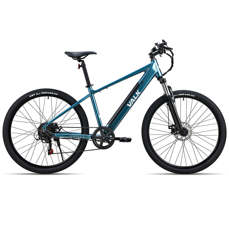 VALK Vortex 3 Electric Bike, Medium Frame Mountain ebike, Metallic Teal