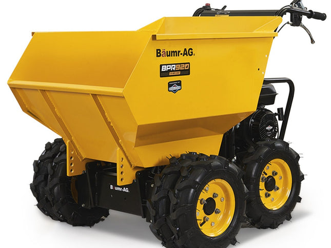 Baumr-AG 6 Wheel Motorised Wheelbarrow Dumper, Briggs & Stratton CR950 Petrol Engine, 500kg Capacity