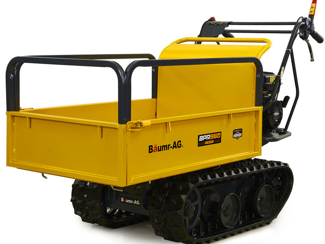 Baumr-AG Motorised Tracked Wheelbarrow Dumper, Briggs & Stratton CR950 Petrol Engine, 300kg Capacity