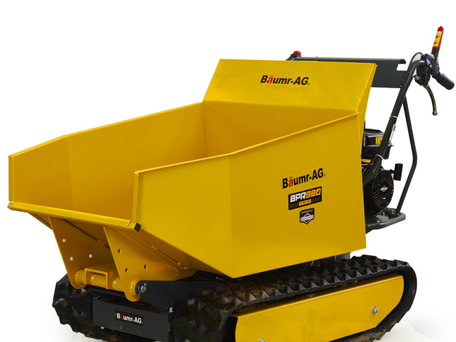 Baumr-AG Motorised Tracked Wheelbarrow Dumper, Briggs & Stratton CR950 Petrol Engine, 500kg Capacity