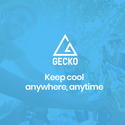 GECKO 95L Portable Upright Fridge and Freezer, 12V/24V for Camping, Caravans, Black