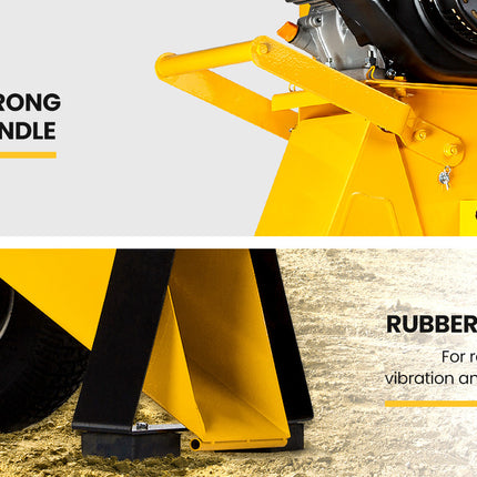MICHIGAN 18HP 420cc Petrol Commercial Wood Chipper, Electric Key Start, Tree Mulcher - Ravenger 1850