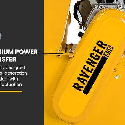 MICHIGAN 18HP 420cc Petrol Commercial Wood Chipper, Electric Key Start, Tree Mulcher - Ravenger 1850