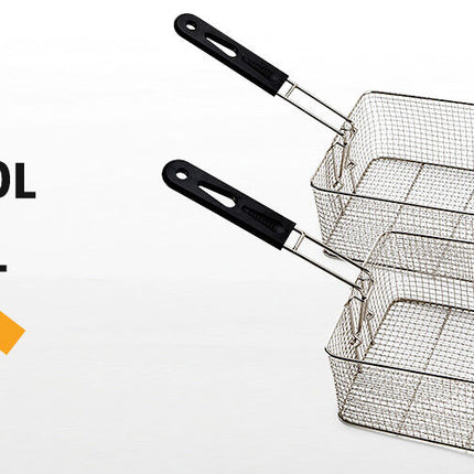 EuroChef Commercial Electric Deep Fryer Twin Frying Basket Chip Cooker Fry