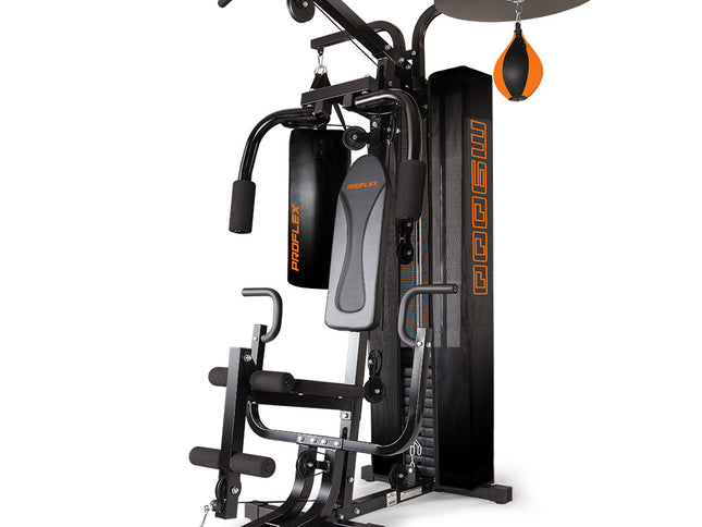PROFLEX Multi Station Multifunction Exercise Home Gym Weight Bench Press Boxing Equipment