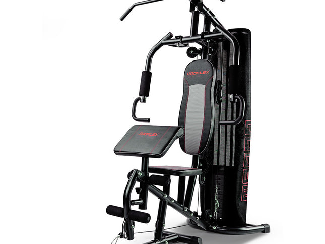 PROFLEX Multi-Station Home Gym Set with 98lbs Weight Plates- M8000