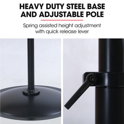 BAUMR-AG 30" 762mm 300W Industrial Pedestal Fan, Large, Commercial, Heavy-duty, 3 Speed, EESS Certified