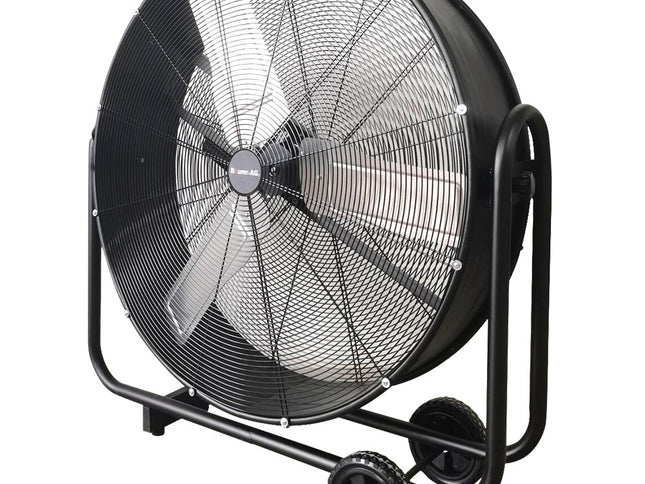 BAUMR-AG 36" 914mm Industrial Mobile Floor Drum Fan, 290W Brushless Motor, Tilting, Large, Commercial, Heavy-duty Frame, EESS Certified