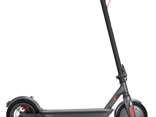 ALPHA Urban 8 Electric Scooter, Suspension, 25km Range, 8.5-Inch Wheels, Brushless Motor, Motorised Commuter eScooter for Adults, Grey
