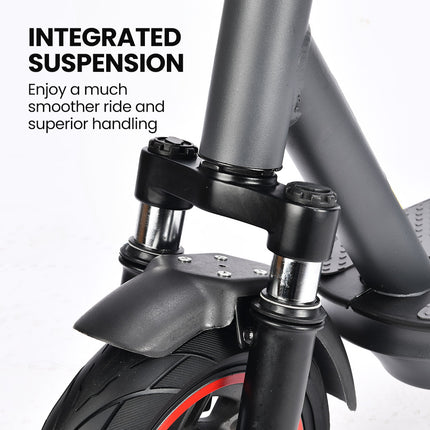ALPHA Urban 10 Electric Scooter, 35km/h, Suspension, 35km Range, 10-Inch Wheels, Brushless Motor, Free APP, Motorised Commuter eScooter for Adults, Grey