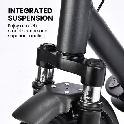 ALPHA Urban 10 Electric Scooter, 35km/h, Suspension, 35km Range, 10-Inch Wheels, Brushless Motor, Free APP, Motorised Commuter eScooter for Adults, Black