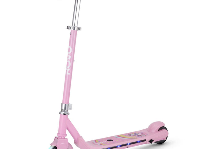 ROVO KIDS WhizKid Electric Scooter, Ages 5-11, Adjustable Height, AU Compliant, Lithium Battery, Brushless Motor, Pink