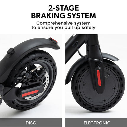 VALK Synergy 5 Electric Scooter, 400W, AU Compliant, Motorised eScooter for Adults, Black
