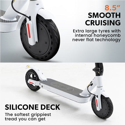 VALK Synergy 5 Electric Scooter, 400W, AU Compliant, Motorised eScooter for Adults, White