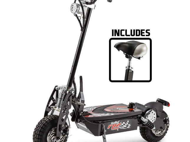 BULLET RPZ1600 Series 1000W Electric Scooter 48V - Turbo w/ LED for Adults/Child