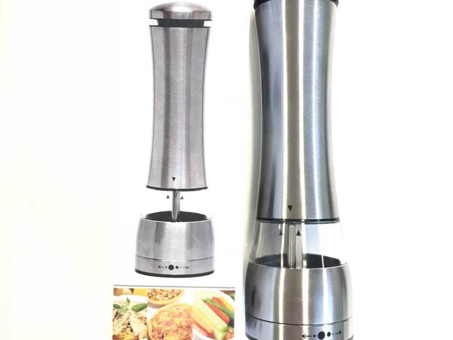 Electric Battery Salt or Pepper Grinder Adjustable Shakers Automatic Stainless Mill