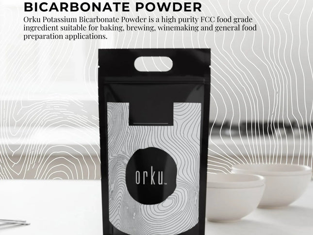 Orku 10Kg Potassium Bicarbonate Powder Bulk - Food Grade FCC Brewing Baking