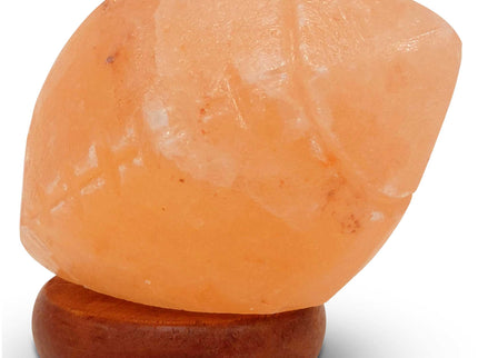 12V 12W Rugby Himalayan Pink Salt Lamp Carved Footy Rock Crystal Light Bulb On/Off