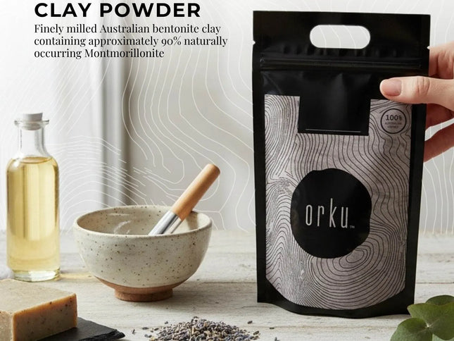 Orku 20Kg Organic Bentonite Clay Powder Cosmetic Grade Montmorillonite