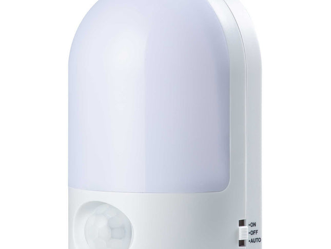 Motion Activated LED Light - Round Portable Hanging Battery Night Sensor Lamp