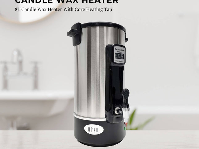 8L Orku Candle Wax Heater With Core Heating Tap - Electric Warmer Melter Pot