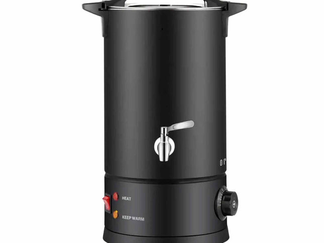 10L Candle Wax Heater Black With Tap - Soy Wax Melter Candle Making Pot