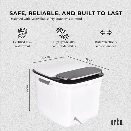 Foot Spa Automatic Water Heating Massager - Electric Pedicure Bath