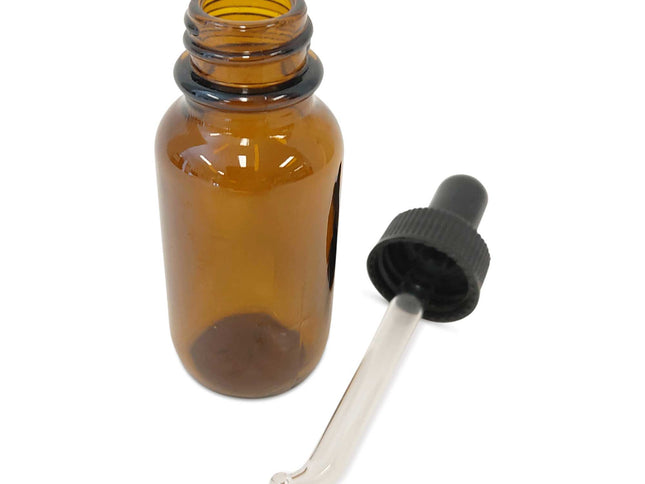 144x 25ml Amber Glass Bottles Dropper Teat Dispenser Cap Bulk Essential Oil