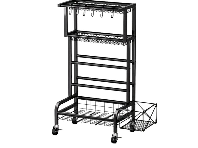 Social Hike Gym Equipment Storage Rack on Wheels - Dumbbells Weights Organiser
