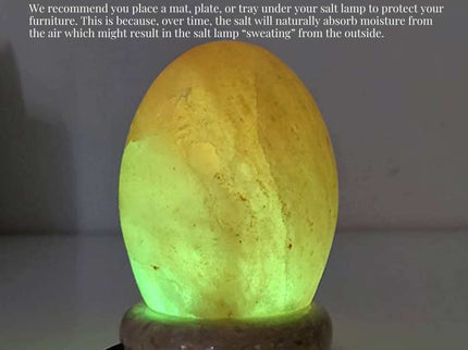 USB Colour Changing Egg Shape Himalayan Pink Salt Lamp Color Change LED Light