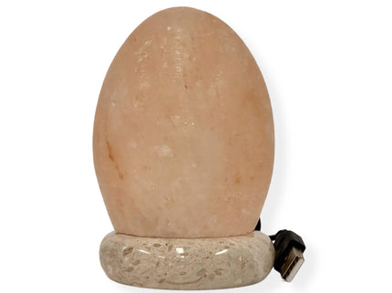USB Colour Changing Egg Shape Himalayan Pink Salt Lamp Color Change LED Light
