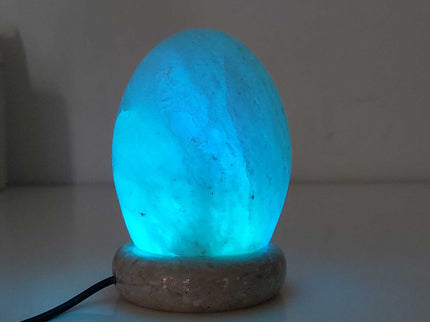 USB Colour Changing Egg Shape Himalayan Pink Salt Lamp Color Change LED Light