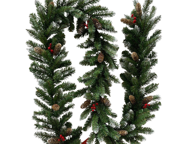 Christabelle 2.7m Christmas Garland with Pine Cones & Berries Pine Tree Decoration Ornament