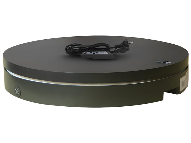Christabelle 80cm 200kg Commercial Electric Display Turntable Power Outlet Black