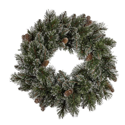 Christabelle 61cm Christmas Wreath Cashmere Pine with LED Lights Front Door Decoration Ornament