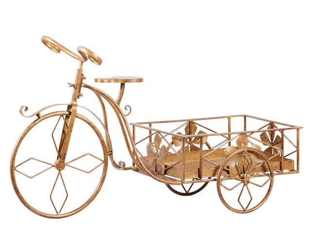 Christabelle Antique Gold Bicycle Christmas Tree Display Decoration Ornament