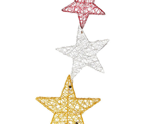 Christabelle 120cm Triple Star Christmas Display with Lights