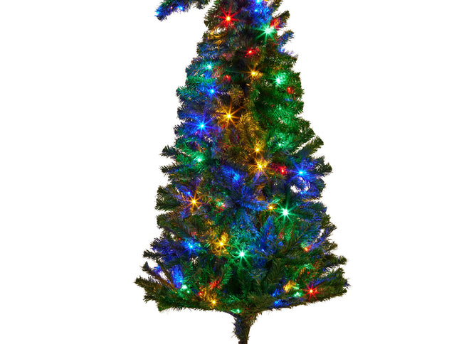 Christabelle Bad Santa 1.2m Curved Multicolour Pre-Lit Christmas Tree with 550 Tips